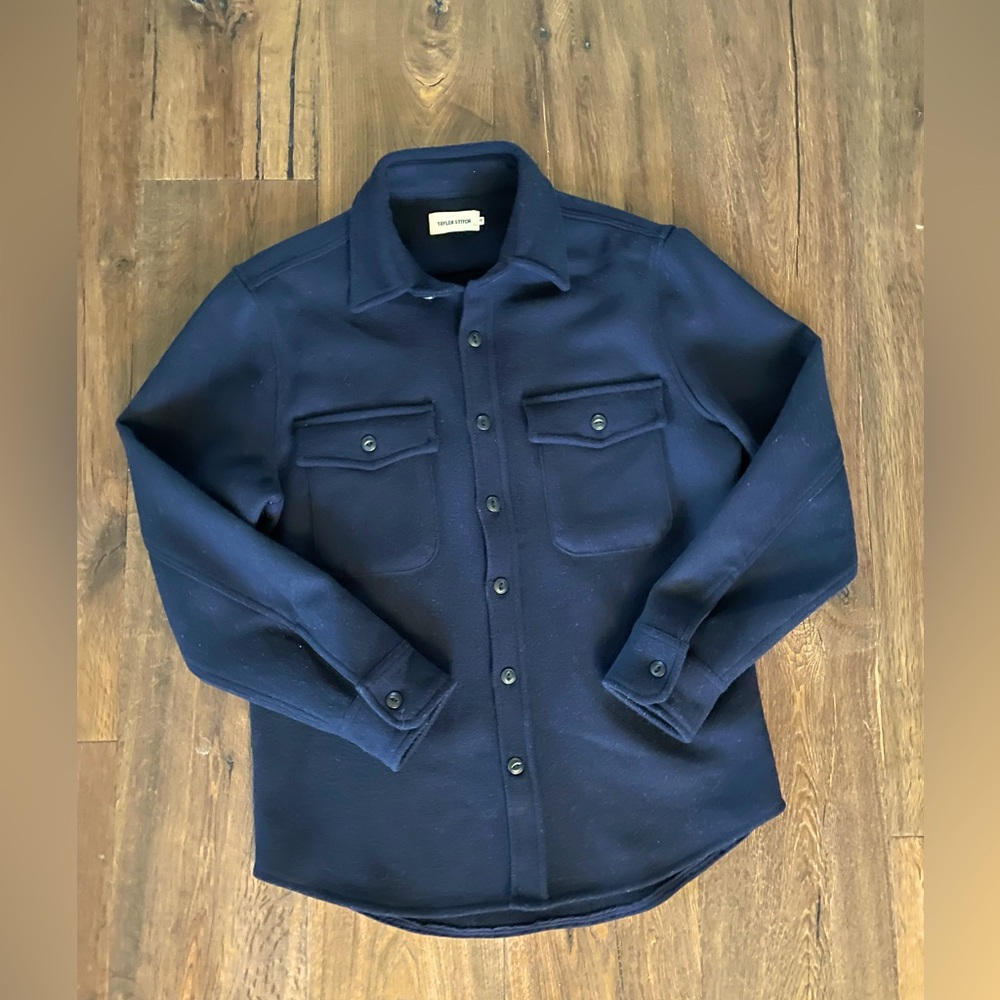 Taylor Stitch The Maritime Shirt Jacket in Deep Navy size S 38.